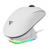 Mouse Gamer Ergonómico Game Factor MOW800, Inalámbrico, Óptico, 26.000DPI, RF Wireless/Bluetooth/USB-A, Blanco  1