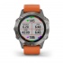 Garmin Smartwatch Fénix 6 Zafiro Titanio, GPS, Bluetooth, iOS/Android, Naranja/Gris - Resistente al Agua  6