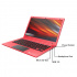 Laptop Gateway GWTN116-3 11.6" HD, Intel Celeron N4020 1.10GHz, 4GB, 64GB eMMC, Windows 10 Home S 64-bit, Inglés, Rojo - Imagen adicional 2