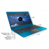 Laptop Gateway GWTN141-6 14.1" Full HD, Intel Core i3-1115G4 3GHz, 4GB, 128GB SSD, Windows 10 Home S 64-bit, Inglés, Azul  9