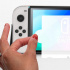 Gear4 Funda Kita Grip 360 para Nintendo Switch OLED con Protector de Pantalla, Transparente  4