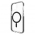 Gear4 Funda Santa Cruz Snap con MagSafe para iPhone 13, Transparente/Negro  2