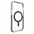 Gear4 Funda Santa Cruz Snap con MagSafe para iPhone 13, Transparente/Negro  1