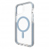 Gear4 Funda Santa Cruz Snap con MagSafe para iPhone 13, Transparente/Azul  3