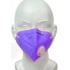 Cubrebocas KN95 con Válvula, 5 Capas, Morado, 1 Pieza  2