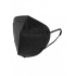 Cubrebocas KN95, 5 Capas, Negro, 10 Piezas  1