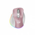 Mouse Genius Óptico Ergo 9000S Pro, Inalámbrico, RF Inalámbrico/Bluetooth, 2400DPI, Gris/Rosa