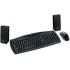 Kit de Teclado Mouse y Bocinas Genius KMS 110, PS/2, Negro