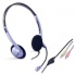 Genius HS-02B Audífonos con Micrófono, Estilo Clásico