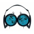 Genius GHP-410F Audífonos, Alámbrico, 1.2 Metros, Negro/Azul