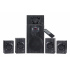 Genius Kit Bocinas para Sonido Envolvente SW-HF5.1 4500 II, Alámbrico, 125W RMS, 6 Piezas   4