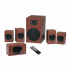 Genius Bocina con Subwoofer SW-HF5.1 4600 II, Alámbrico, 5.1 Canales, 125W RMS, 3.5mm, Negro/Madera  3