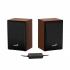 Genius Bocinas SP-HF380BT, Bluetooth, Alámbrico/Inalámbrico, 3W RMS, USB-A, Negro/Madera  2