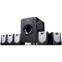 Genius Bocinas con Subwoofer SW-5.1, 5.1, 55W RMS, Negro/Plata  1