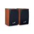 Genius Bocinas para Computadora SP-HF160, Alámbrico, 4W RMS, Madera, Color Cereza