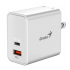 Genius Cargador de Pared PD-65AC, 65W, 20V, 1 x USB-A 1 x USB-C   1