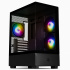 Gabinete Getttech GCM-550AC-02, Mini-Tower, Micro-ATX/Mini-ITX, USB 2.0/3.0, sin Fuente, 3 Ventiladores Instalados, Negro - Imagen adicional 1