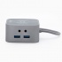Getttech Docking Station GHW-69401 USB-C, 2x USB 3.0, 3x USB 2.0, 1x HDMI/3.5mm/RJ-45, Plata/Negro  2