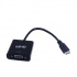 Ghia Adaptador Mini HDMI Macho - VGA Hembra, Negro