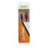 Ghia Cable USB A Macho - Lightning Macho, 1 Metro, Negro/Rojo  2
