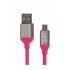 Ghia Cable USB A Macho - Micro-USB A Macho, 1 Metro, Rosa  1