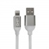 Ghia Cable de Carga USB A Macho - Lightning Macho, 1 Metro, Blanco, para iPhone/iPad  1