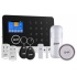 Ghia Kit Sistema de Alarma Inteligente AL-14, Inalámbrico, incluye Panel de Control Panel Táctil, GPRS Alarma  1