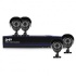 Ghia Kit de Vigilancia GDV-008 de 4 Cámaras CCTV Bullet y 8 Canales, con Grabadora + Disco Duro 1TB  1