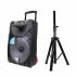 Ghia Bafle GSP-15, Bluetooth, Inalámbrico, 12.000W PMPO, USB, Negro - Incluye Tripié - Imagen adicional 1