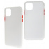 Ghia Funda con Mica AC-8925, para iPhone 11 Pro Max, Blanco/Semitransparente  1