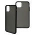 Ghia Funda con Mica AC-8923, para iPhone 11 Pro Max, Negro/Semitransparente  2