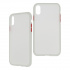 Ghia Funda con Mica AC-8937 para iPhone XR, Blanco/Semitransparente  1
