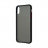 Ghia Funda con Mica AC-8935 para iPhone XR, Negro/Semitransparente  3