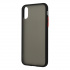 Ghia Funda con Mica AC-9038 para iPhone XS Max, Negro/Semitransparente  3