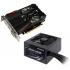 Gigabyte Revival Kit -Tarjeta de video NVIDIA GeForce GTX 1050 Ti 4GB GV-N105TD5-4GD + Fuente de poder PW400 400W 80 Plus  2