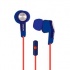 Ginga Audífonos con Micrófono GI16AUD01HF, Alámbrico, 3.5mm, Azul  1