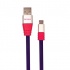 Ginga Cable USB A Macho - Micro USB B Macho, 1 Metro, Azul/Rojo  1