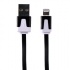 Ginga Cable Cargador para iPhone 5, USB A Macho - Lightning Macho, Negro/Blanco  1