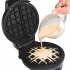 Hamilton Beach Waflera 26071, Negro/Plata  3