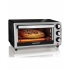 Hamilton Beach Horno Eléctrico Tostador 31142, 4 Rebanadas, Negro/Plata  1
