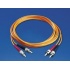 Hellerman Cable Fibra Óptica Multimode 2x ST Macho - 2x ST Macho, 3 Metros, Naranja  1