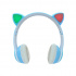 Highlink Audífonos Cat, Bluetooth, Inalámbrico, USB-C, Azul/Blanco  1