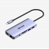 Hiksemi Hub USB C - 1x HDMI, 2x USB 2.0, 2x Salidas USB 3.0, 1x VGA, 1x SD, 1x RJ-45  1