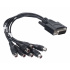 Hikvision Adaptador D-B15 Macho - 7x RCA Hembra de Audio para DVR  1
