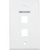 Hikvision Placa para Pared DS-1FPA2-A, 2 Puertos, 20 Piezas, Blanco   1