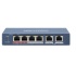 Switch Hikvision Fast Ethernet DS-3E0106HP-E, 6 Puertos 10/100 (4x PoE), 1.2 Gbit/s, 2000 Entradas  1
