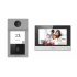 Hikvision Kit de Videoportero DS-KIS604-P(C), Monitor Touch 7", Altavoz, Inalámbrico/Alámbrico, Plata  1