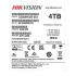 Disco Duro para Videovigilancia Hikvision DS40HKVS-VX1 3.5", 4TB, Serial ATA, 6 Gbit/s, 5400RPM, 128MB Caché