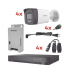 Hikvision Kit de Vigilancia KH-1080P-4B-TWA de 4 Cámaras CCTV Bullet con Grabadora de 4 Canales  1