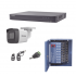 Hikvision Kit de Vigilancia KH1080P16BW de 16 Cámaras Bullet CCTV y 16 Canales, con Grabadora DVR, Fuente de Poder, Conectores y Transceptores  1